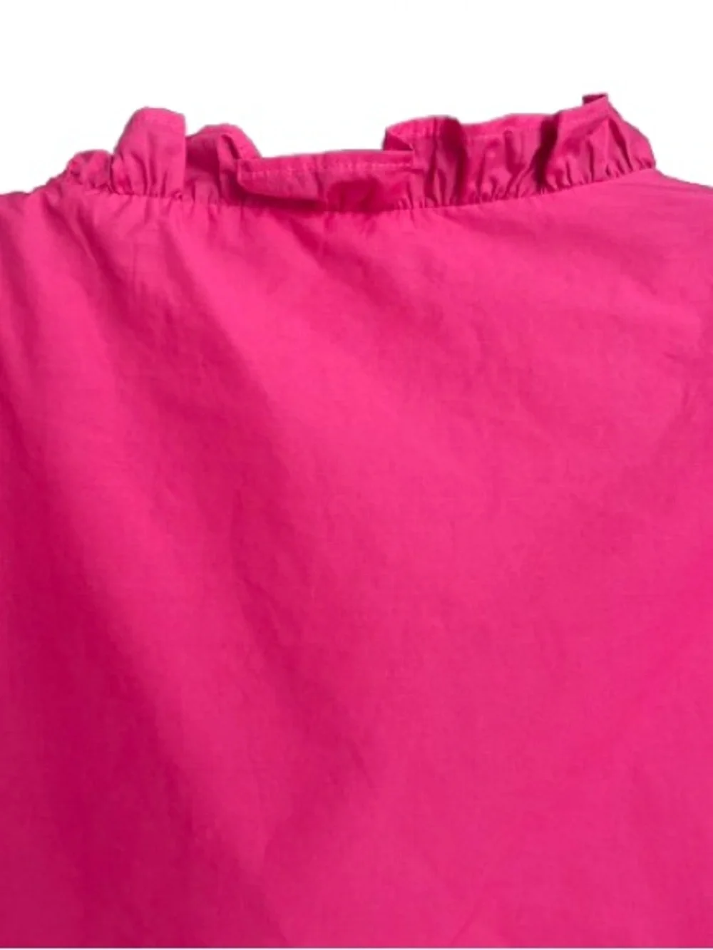 Hyacinth House Fuchsia Leigh Puff Sleeve Blouse S EUC